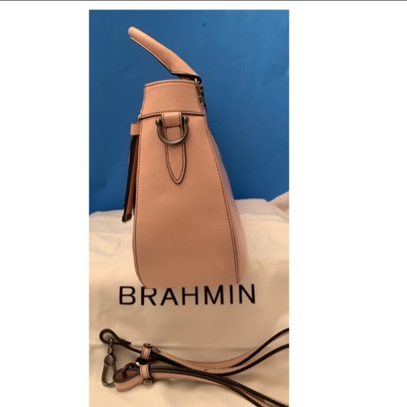 😎 BRAHMIN Raelynn Blossom Pink Galveston Satchel NWT $345 - Picture 10 of 13